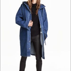 Denim parka